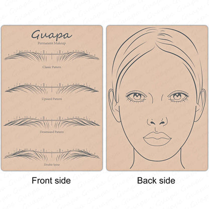 Microblading Practice Skin Sheets — Eyebrow Segment Tip Joint Texture for Semi-Permanent Makeup Training