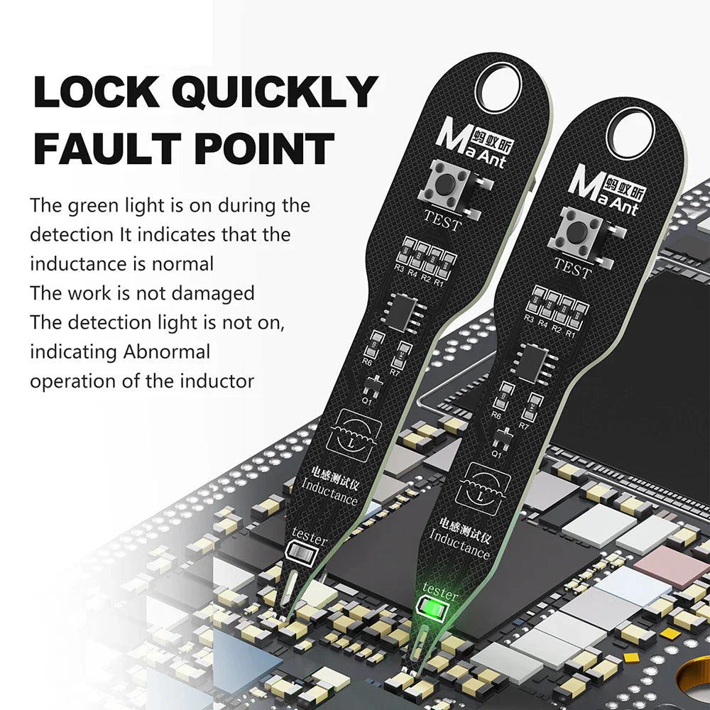 M093 Inductance Tester – Motherboard Coil & Inductor Detector Repair Tool for Quick Electromagnetic Fault Checking on PC Boards