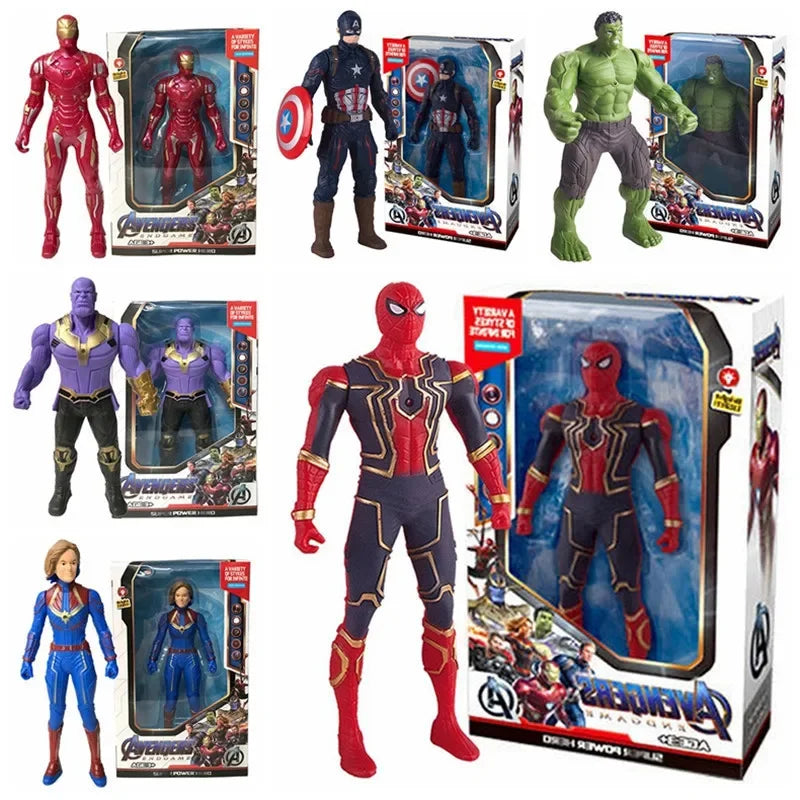 17cm Spider-Man Action Figure - Luminous Marvel-Inspired Anime Model Toy & Display Gift