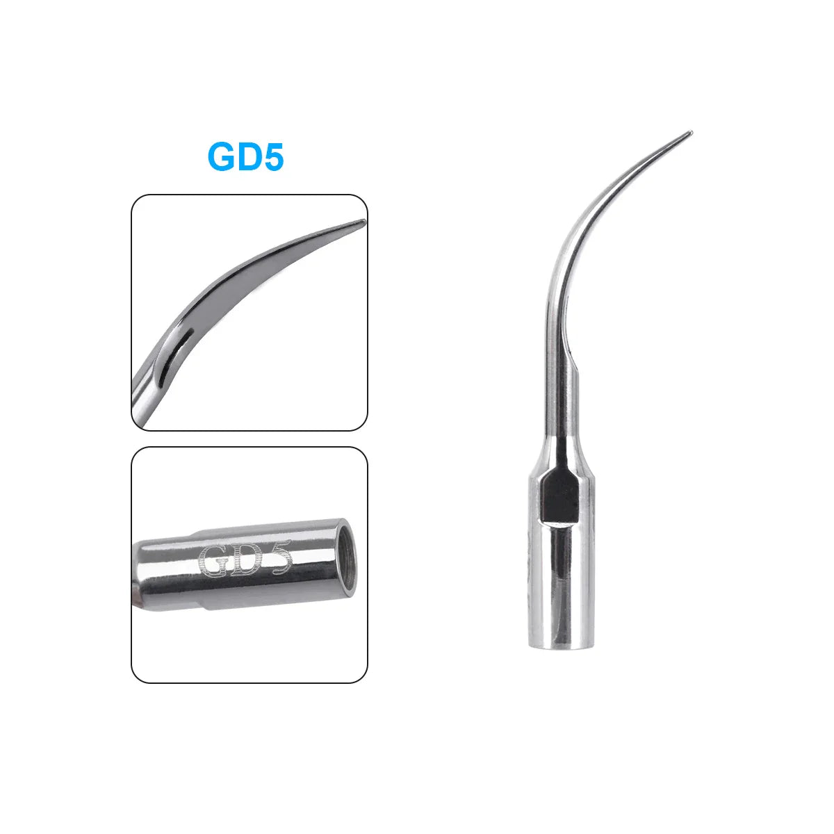 AZDENT 5pcs Dental Scaler Tips – Compatible with EMS, WOODPECKER, SATELEC, DTE, NSK Ultrasonic Scalers
