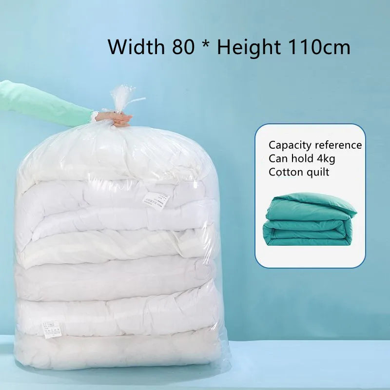 Quilt Storage Bag — Large Transparent Dustproof & Moisture-Proof Organizer for Clothes, Toys & Moving