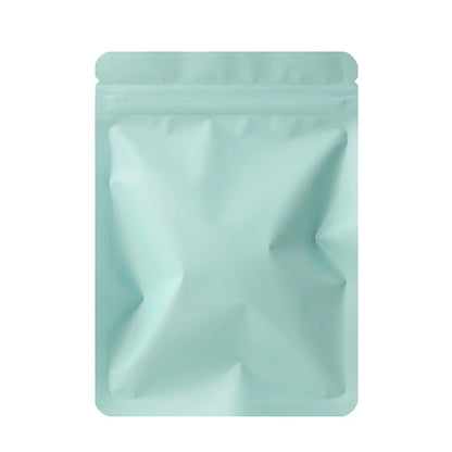 100PCS Double-Sided Frosted Mylar Bags - Flat Bottom, Waterproof, Heat-Sealing Aluminum Foil Zipper Bags