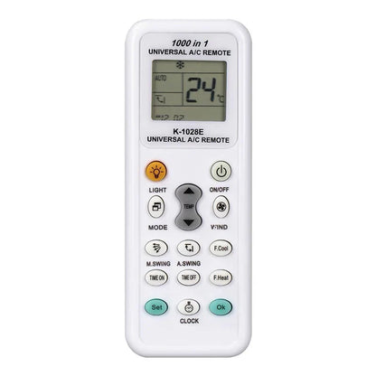 K-1028E Universal AC Remote Control — 1000 in 1 Digital LCD Air Conditioner Controller