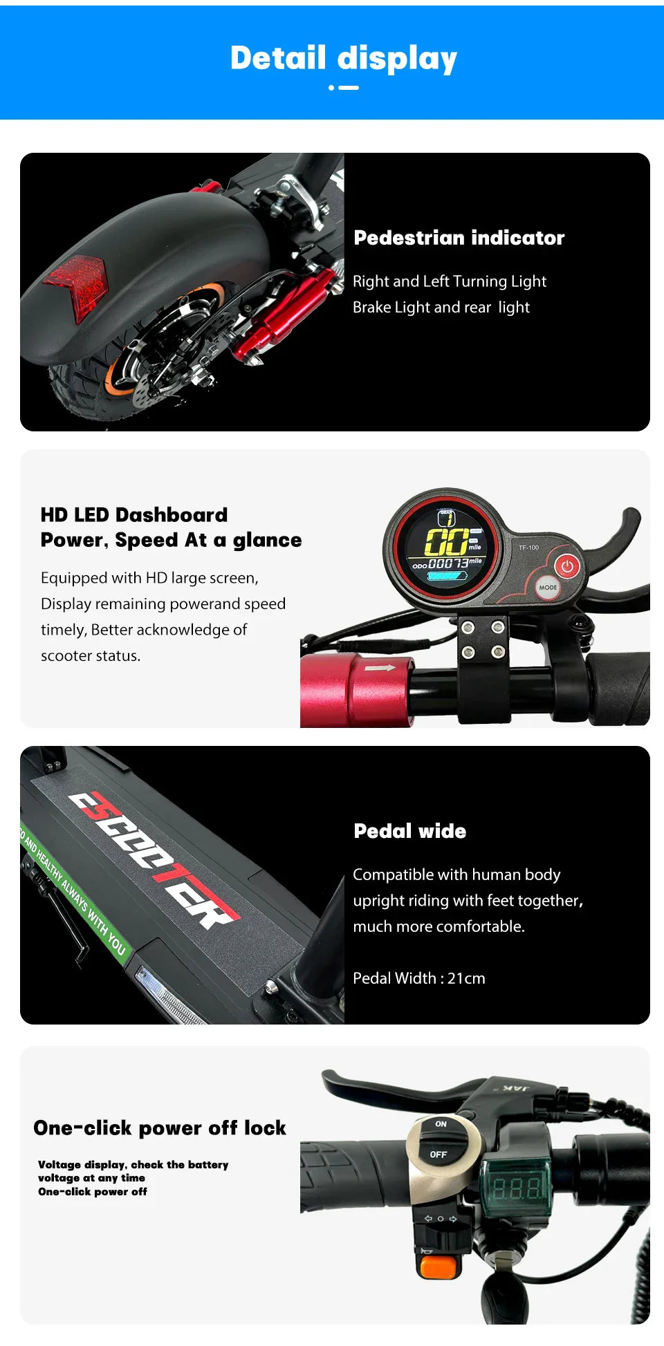Adult Electric Scooter 48V 800W — EU/USA Warehouse, 13Ah-16Ah, Lightweight Long-Range 35-55km Kick Scooter