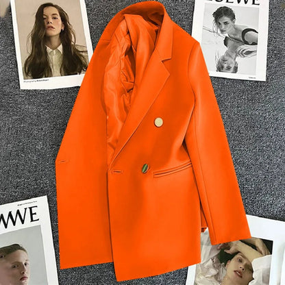 2023 Women's Elegant Single Button Blazer – Slim Fit Long Sleeve Office Jacket for Autumn & Winter