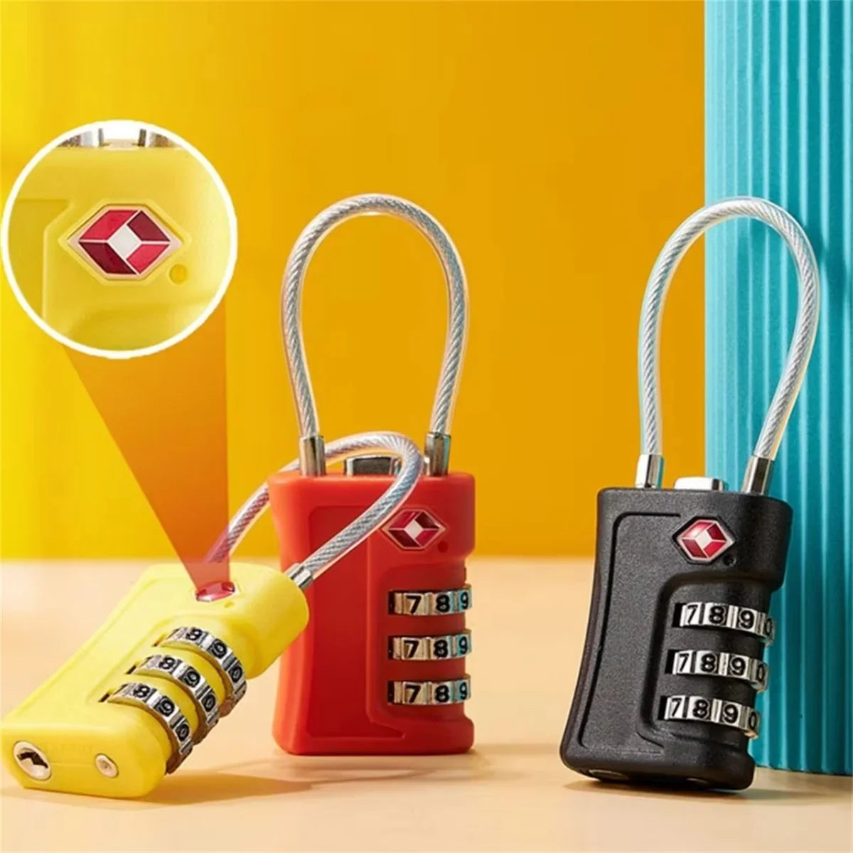 New TSA Customs Code Lock – Travel Luggage Password Changeable Padlock with Contrast Color Design