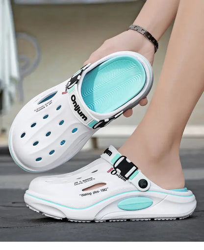 Classic Summer Men’s Clogs – Breathable EVA Garden Shoes, Outdoor Beach Slides & Home Sandals