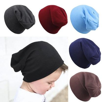 2pcs Baby Hat and Scarf Set - Soft Elastic Cotton Beanie for Boys and Girls, Hip Hop Cap for Autumn and Winter, Warm Newborn Accessories