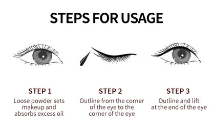 Waterproof Liquid Eyeliner Pen – Black, Long-Lasting, Quick-Dry Thick Eye Liner Makeup Tool