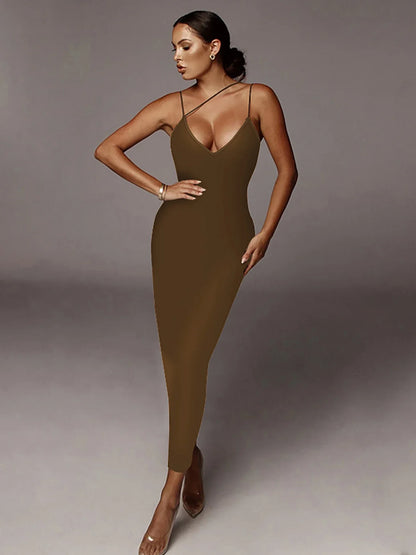 Dulzura Women’s Leopard Bodycon Midi Dress – Party, Club & Evening Streetwear Summer 2024 Wholesale