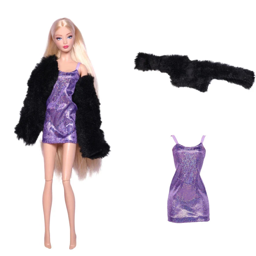 Doll Clothes for 30CM Barbie – Short Skirt, Outer Garment, Pants & Shoes Accessories