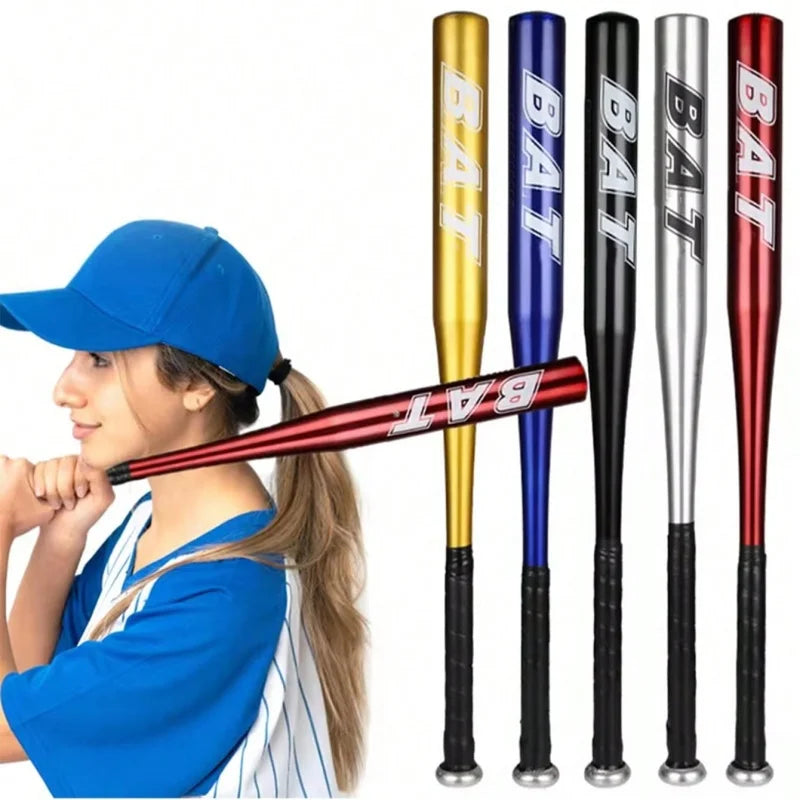 51cm Aluminum Alloy Baseball Bat – Thickened Bat for Youth Training, Outdoor Sports, Home & Car Defense