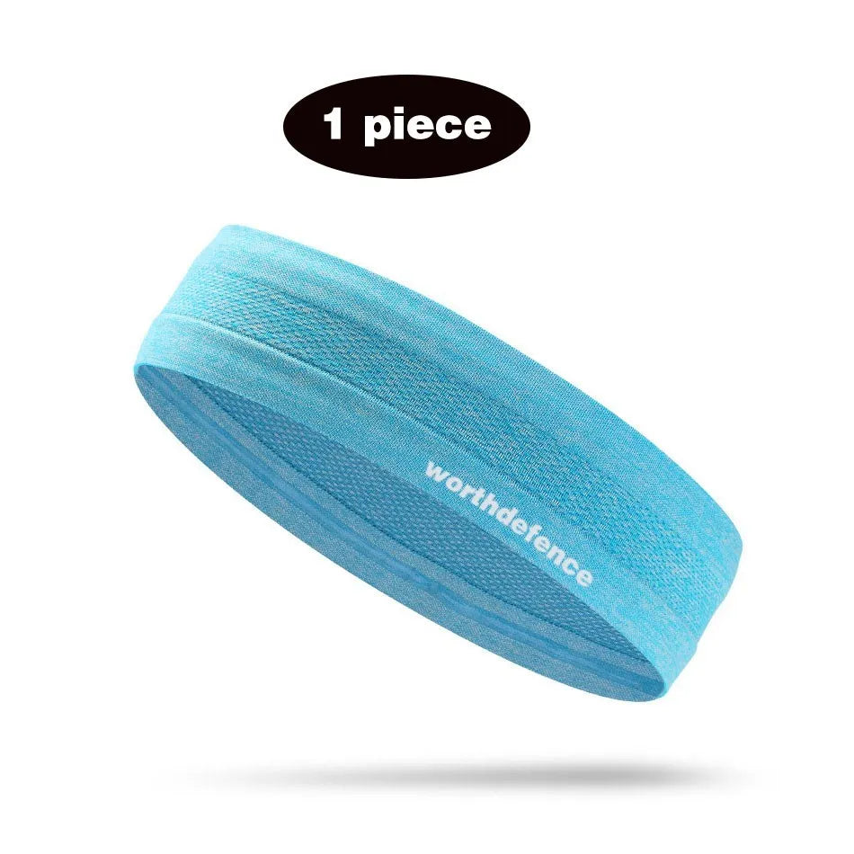 WorthWhile Sports Headband – Anti-Slip Breathable Sweatband for Men & Women, Gym, Yoga, Basketball, Volleyball & Fitness Training