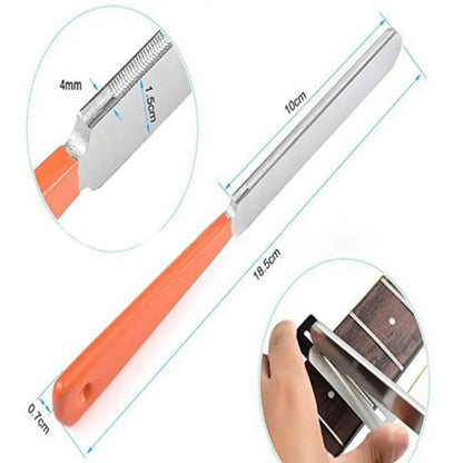 1/2/3Pcs Guitar Fret Sanding Protector Kit - Radian Polishing Finger Plate Tool for Guitar & Bass Repair
