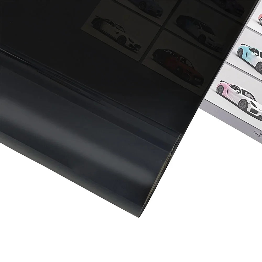 30x200cm Car Headlight & Taillight Tint Stickers – Waterproof Smoke Black Fog Light Film