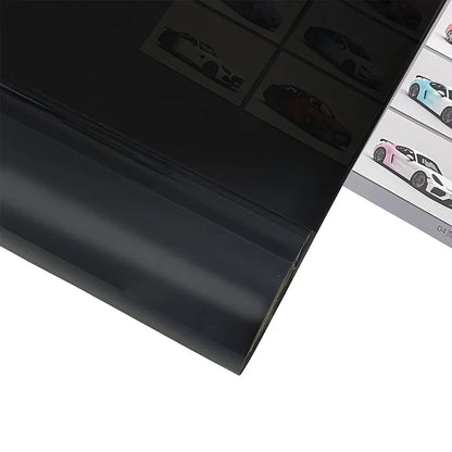 30x200cm Car Headlight & Taillight Tint Stickers – Waterproof Smoke Black Fog Light Film