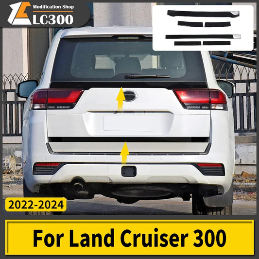 2021-2024 Toyota Land Cruiser 300 Tailgate Trim – Stainless Steel Interior Upgrade LC300 Accessories