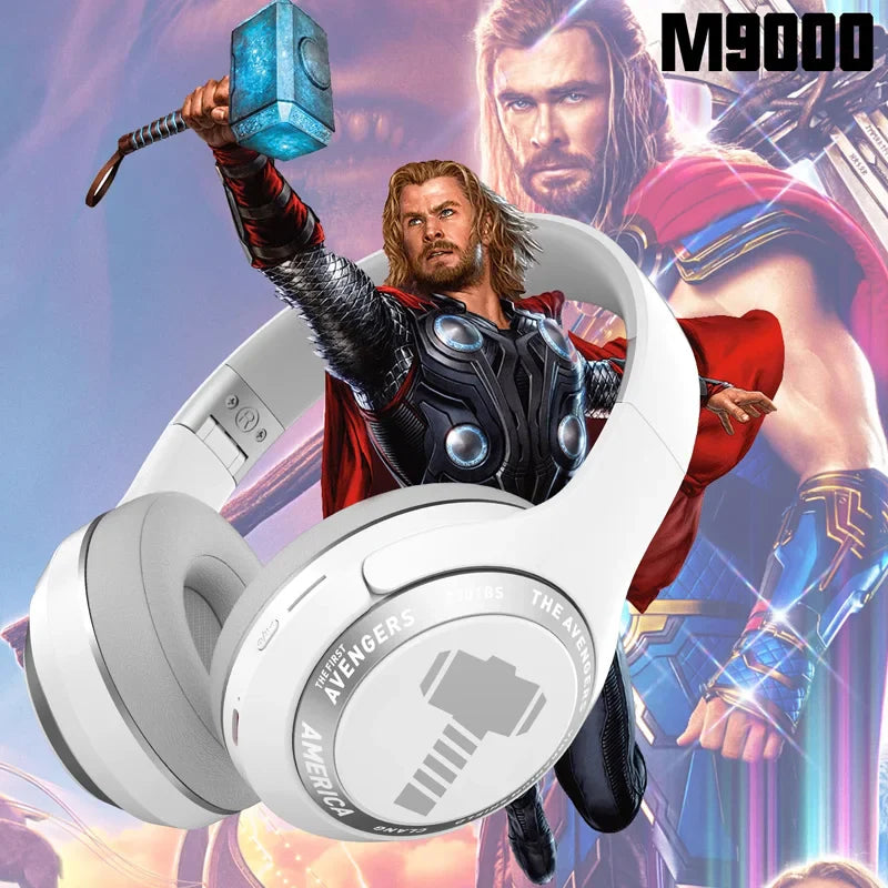 Marvel Spider-Man Bluetooth Over-Ear Headphones – Foldable, Wireless Gaming Headset with Noise Cancellation & HIFI Stereo Sound