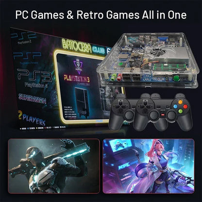 Super Console U7 500G HDD Retro Gaming System – 70,000+ Classic Games for Wii, PS2, PSP, GameCube & More, Plug and Play on TV