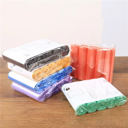 50PCS White Large Plastic Garbage Bags – Thickened Transparent Disposable Storage Bags for Bedding & Household Use