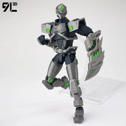 9L 3D Printed Invincible Tech Jacker T13 Lucky13 Action Figure – Multi-Jointed Motorcycle Collectible Model Toy Titan13