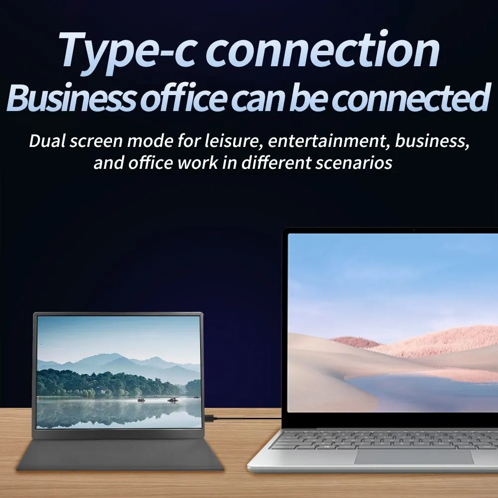 MUCAI 10.5″ 1280P Portable Monitor — 16:10 IPS, 60Hz, 100% sRGB, 420Cd/m² for Laptop, Mac, Xbox, PS4/5, Switch