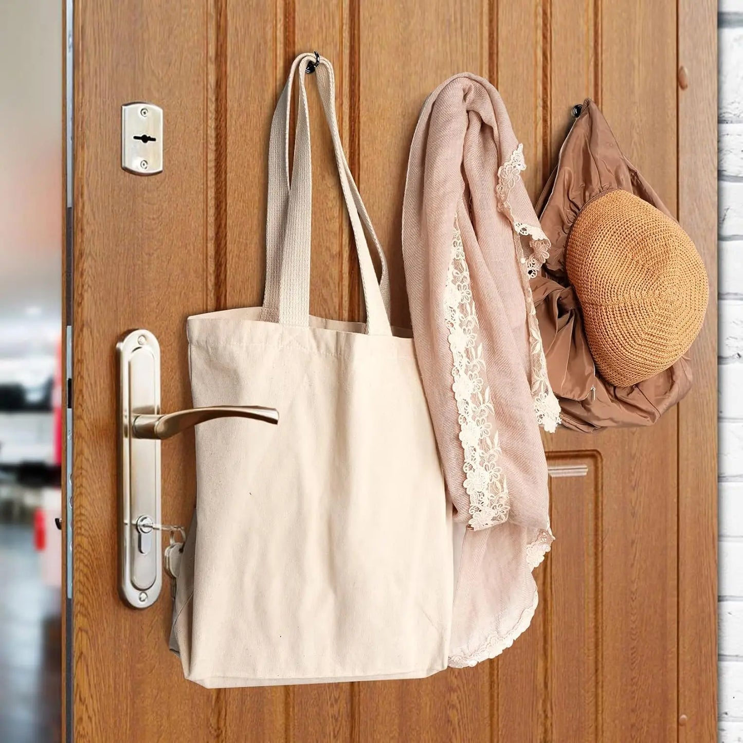 Heavy-Duty Magnetic Hooks — Strong Magnet Hangers for Home, Kitchen, Office & Workplace (Pack of 4/6/8/12, Black)