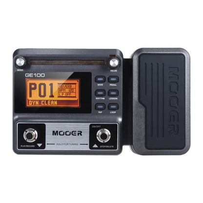 MOOER GE100 Guitar Multi-Effects Processor – Pedal with Loop, Tuner, Tap Tempo, Rhythm, Scale & Chord Lessons