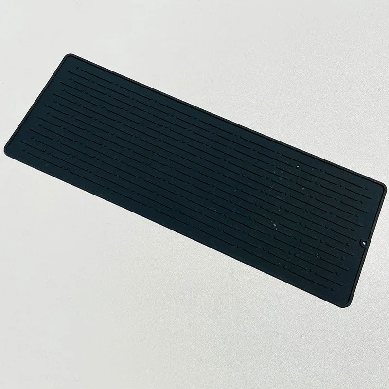 Silicone Dish Drying Mat (41 x 15cm) | Large Countertop, Sink & Dish Draining Mat, Heat-Resistant Trivet