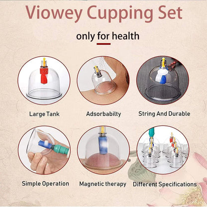 32-Can Thickened Household Vacuum Cupping Machine — Non-Glass Health Massage Tool