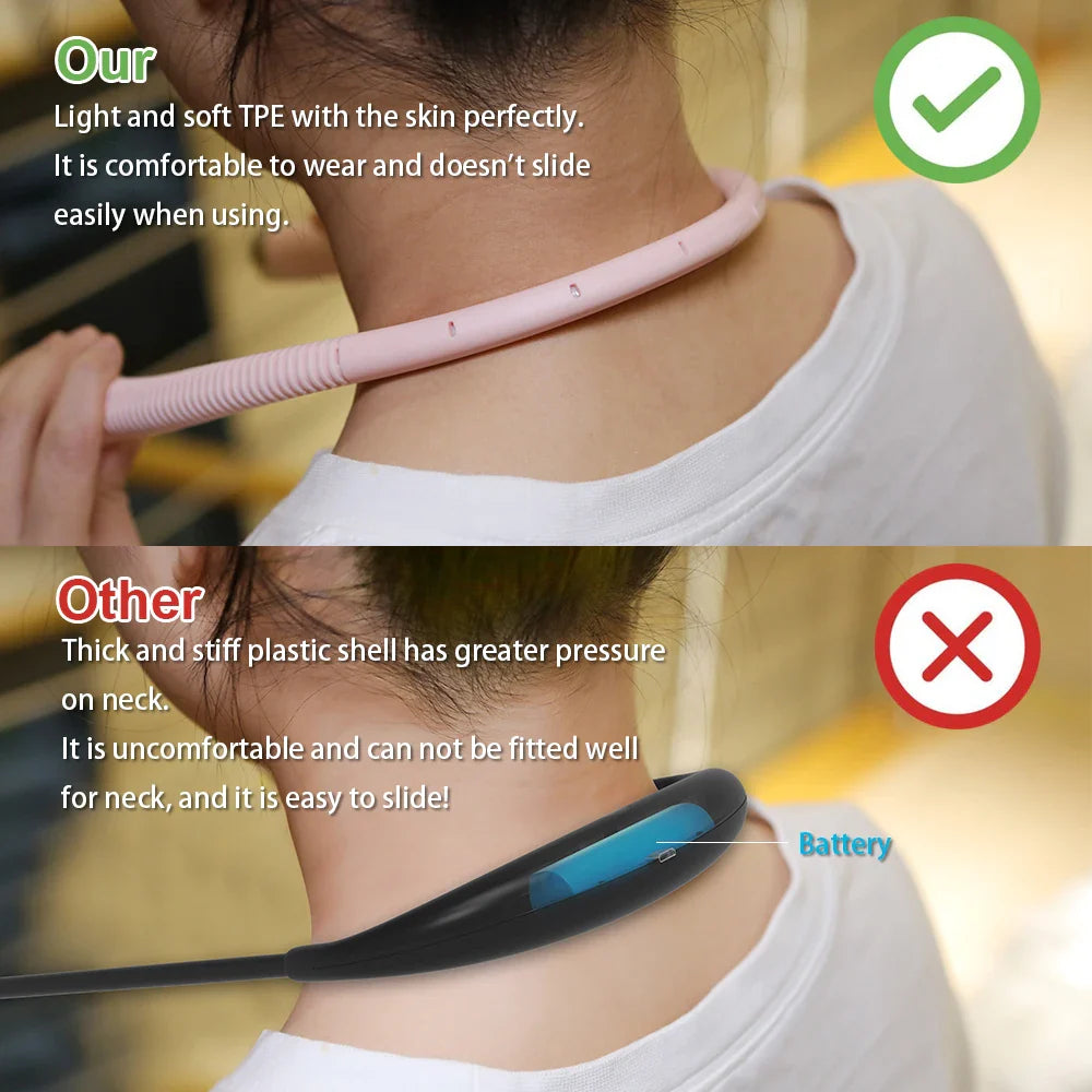 Rechargeable LED Neck Reading Light - 3 Modes, Portable Hug Lamp for Books, Novelty Flashlight, and Night Light