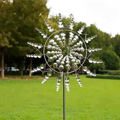 Creative Garden Windmill Decor — Unique Courtyard Lawn Kinetic Metal Rotator & Magical Wind Collector