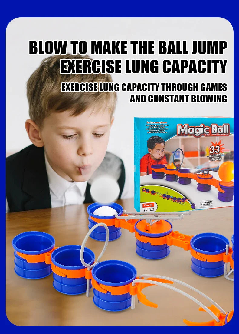 Children’s Cup Jump Ball Board Game — Lung Vitality & Sensory Exercise Toy for Parent-Child Fun, Boys & Girls