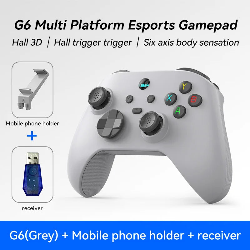 G6 Mobile Game Controller for Switch, iOS, Android & PC with Hall Effect Joystick – Cloud & Streaming GamePad