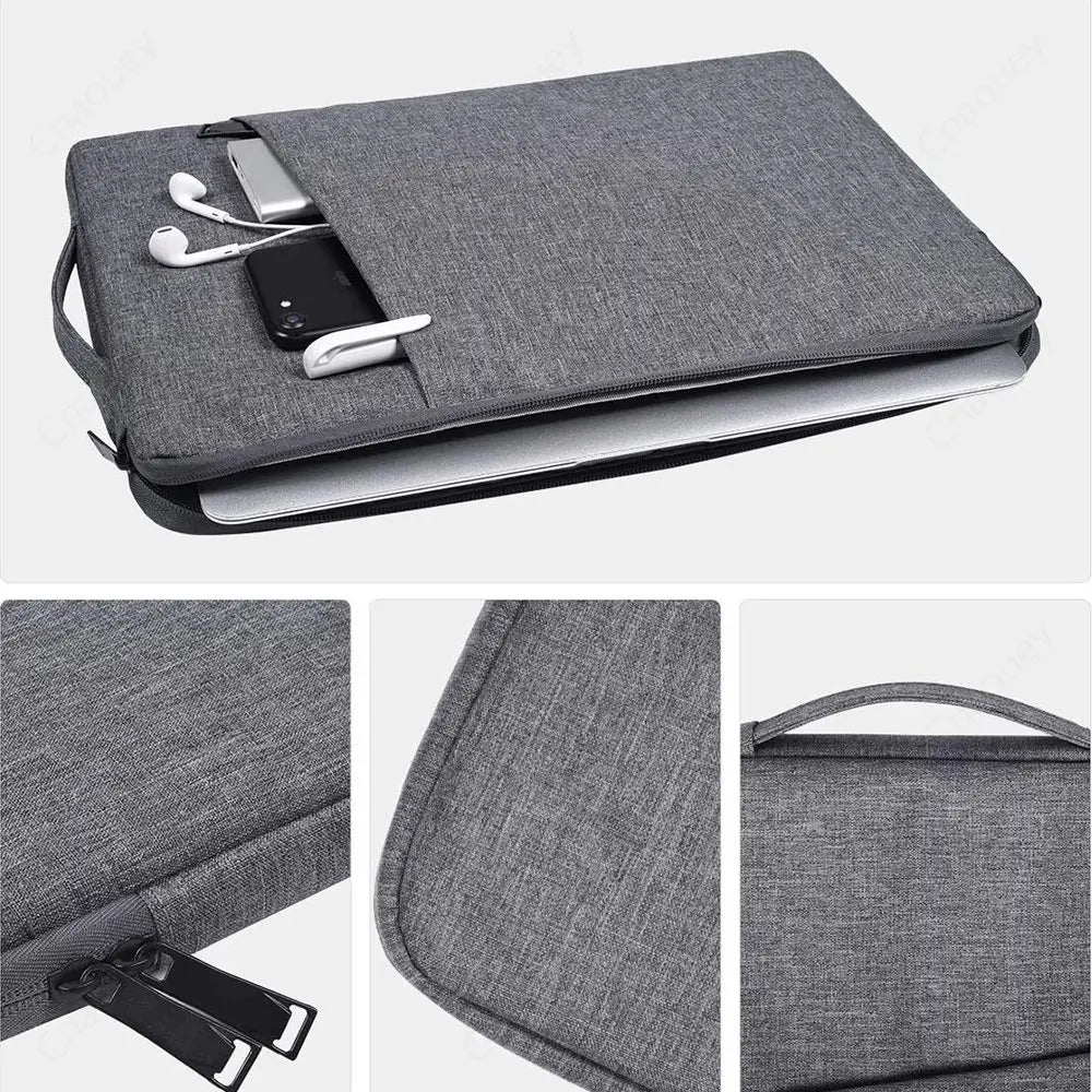 Waterproof Laptop Sleeve Handbag Case for HP - Portable Notebook Cover for 11.6" to 16" Laptops with Zipper