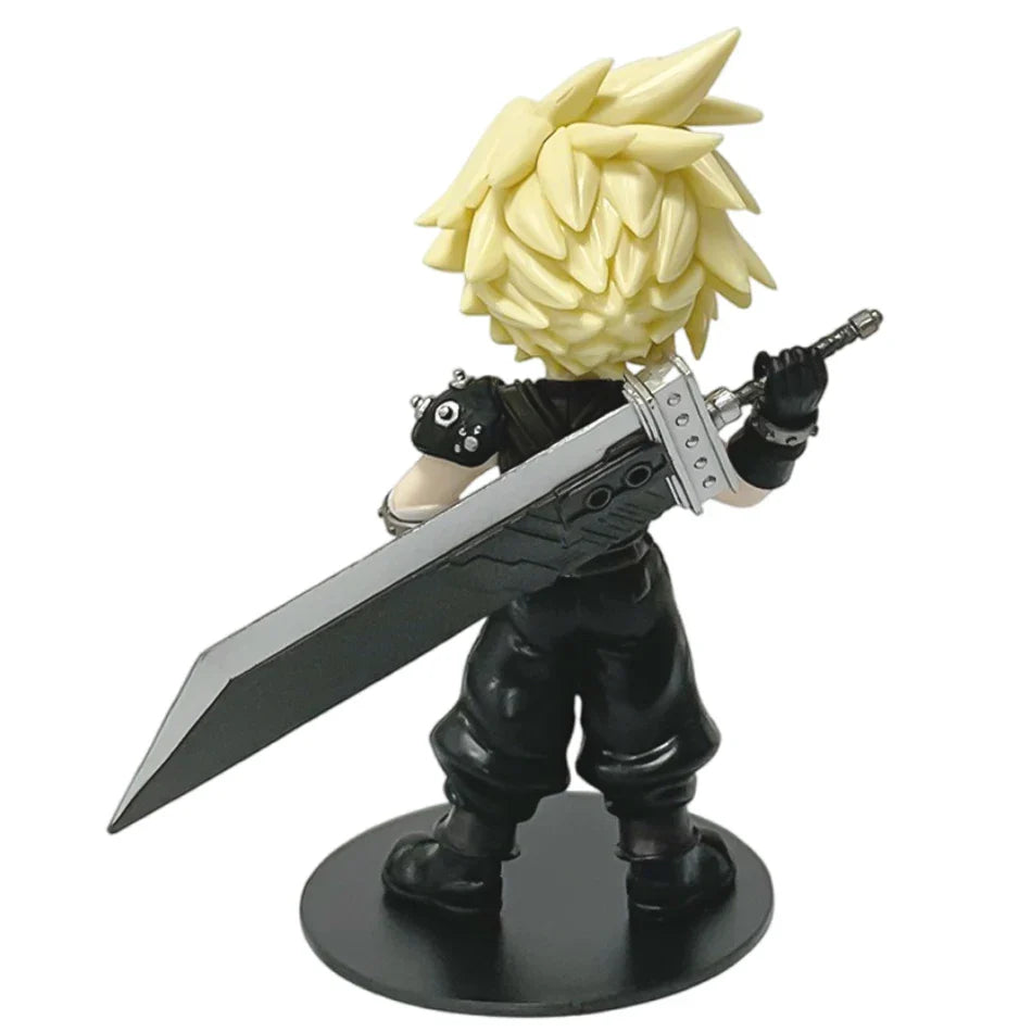 Anime 11-12cm Final Fantasy Figure Set – Cloud, Tifa, Aerith & Zack PVC Collectible Toy