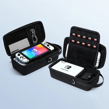 New Nintendo Switch/OLED Handheld Storage Bag: Portable Carrying Case Travel Pouch for Console and Game Accessories - Keep Your Gear Safe On-The-Go!