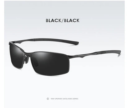 Aoron Polarized Sunglasses — Unisex Driving Mirror Sun Glasses with Metal Frame & UV400