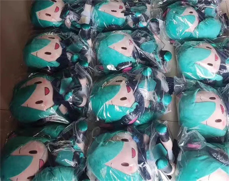 32cm Kawaii Hatsune Miku Plush Doll – Anime Bow Miku Plush Pillow, Sofa Ornament, Room Decoration, Birthday Gift
