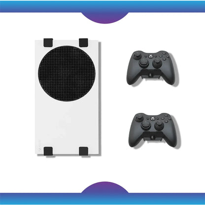 Wall Mount Holder for Xbox Series S — Metal Vertical Bracket for Wall or Under Desk, Console Game Accessories