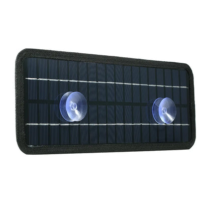 12V Solar Trickle Charger — Portable Waterproof Solar Battery Maintainer for Car