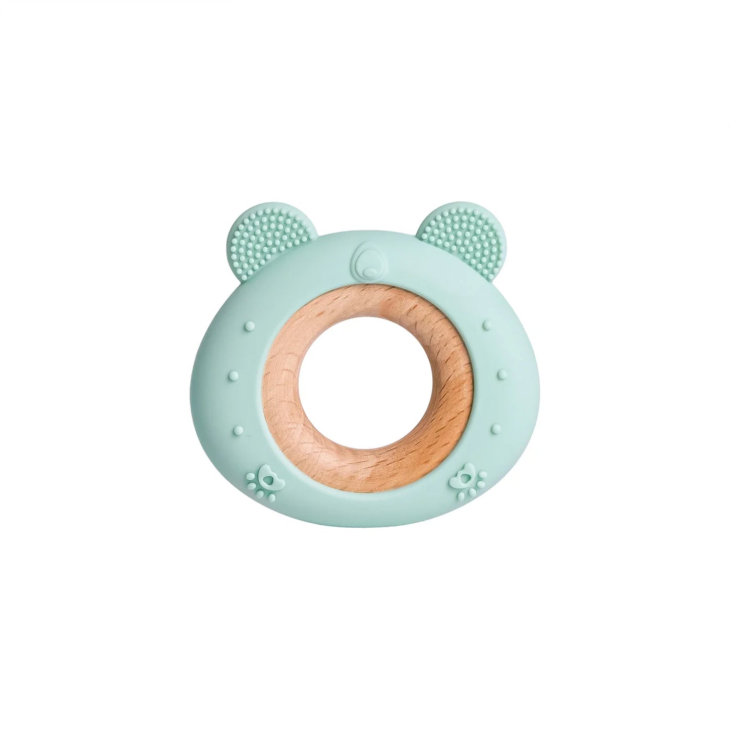 TYRY.HU Silicone Baby Teether - Cartoon Frog & Deer Teething Necklace Pendant for Infant Gum Relief Gift