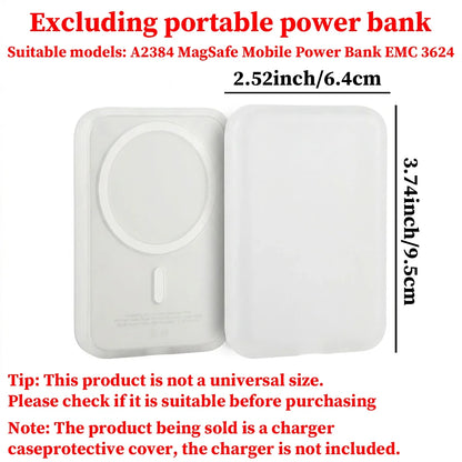 MagSafe Power Bank Protective Case - TPU Anti-Drop Cover with Secure Locking & Textured Finish