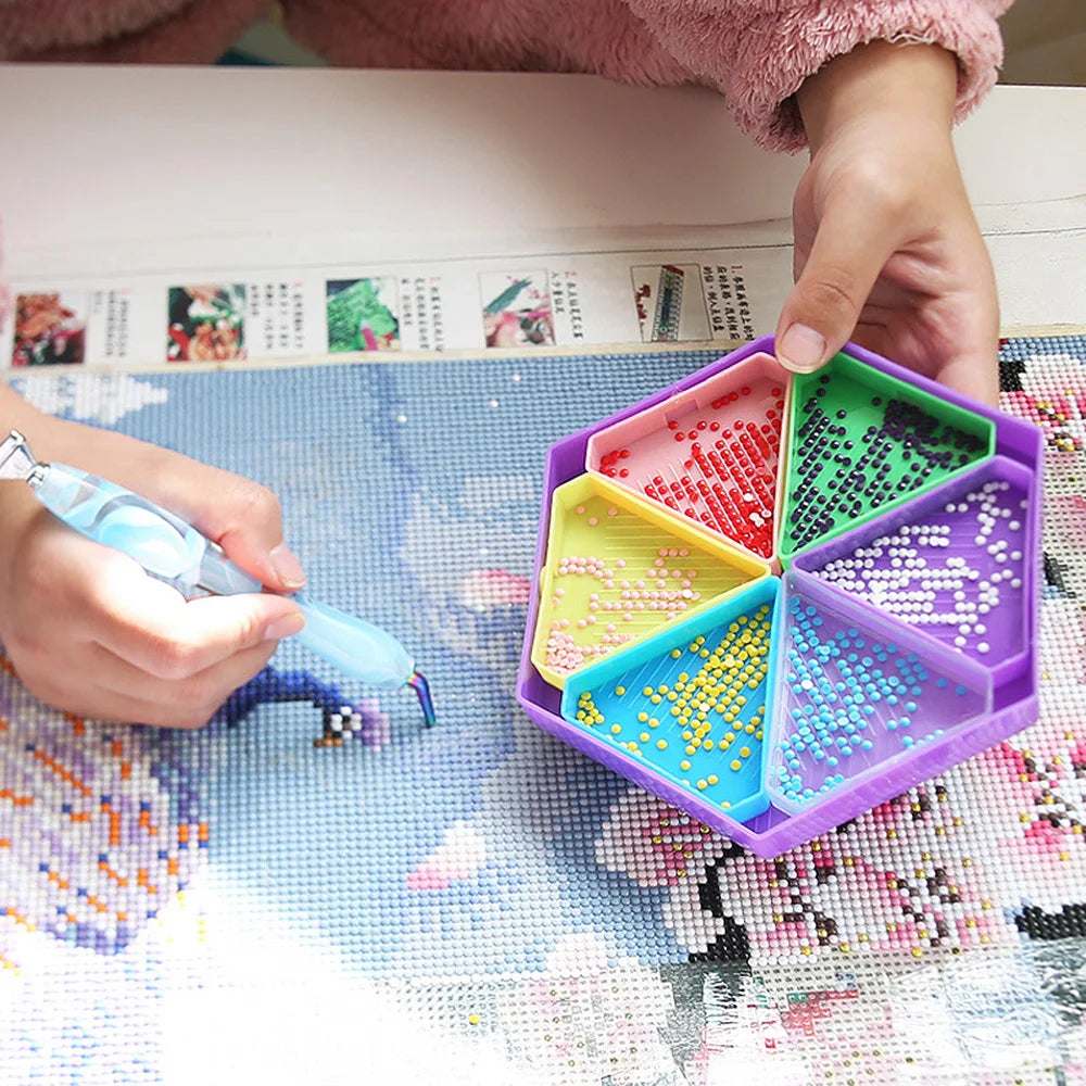 Removable 6 Slot Diamond Painting Storage Containers – Large Trays & Accessories