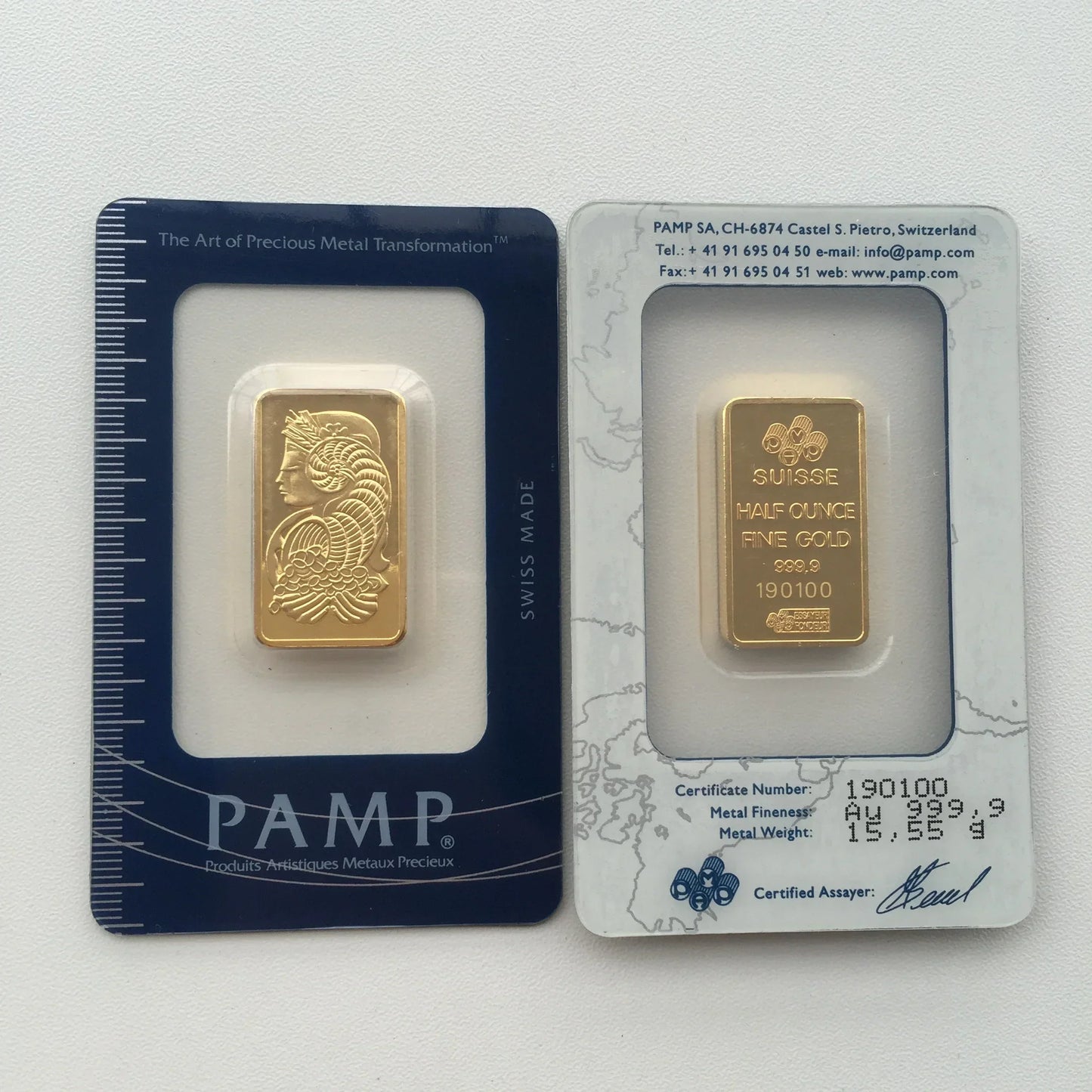 24K Gold Plated Copper Bar – 1g-100g Sealed Bullion Ingot, Non-Magnetic Golden Craft Gift