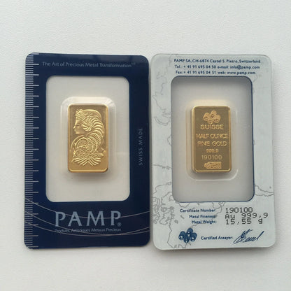 24K Gold Plated Copper Bar – 1g-100g Sealed Bullion Ingot, Non-Magnetic Golden Craft Gift