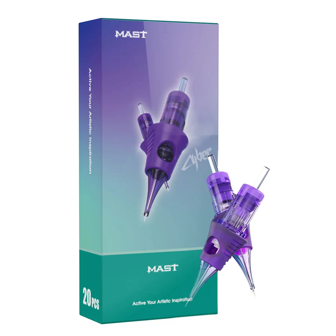 Professional Mast Tattoo Cyber Needles – RL Disposable Sterilized Tattoo & Makeup Cartridges, 20PCS/Box
