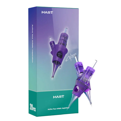Professional Mast Tattoo Cyber Needles – RL Disposable Sterilized Tattoo & Makeup Cartridges, 20PCS/Box