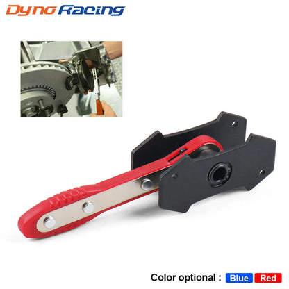 Car Brake Caliper Piston Spreader Tool – Portable Ratchet Pad Install Press Tool (Red & Blue)
