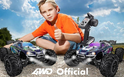4WD Remote Control Car – Off-Road 4x4 RC High-Speed Buggy Truck, Brushless 50/80KM/H Drift Racing Toy for Kids & Adults